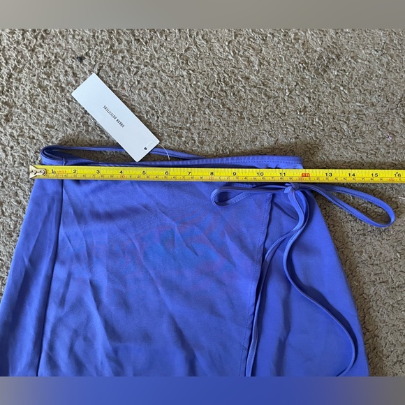 Urban Outfitters blue / purple mini skirt size small with lace on bottom NWT - Picture 11 of 13